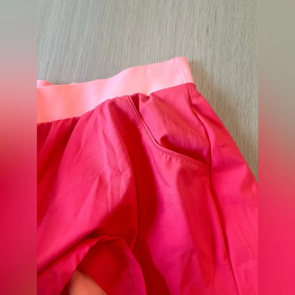 Adidas Women Neon Tennis skirt with shorts size Small 1002 - Picture 5 of 11